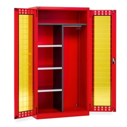 vendita online Armadio perfom 14033 con porte battenti mm.1023x555x2000h - rosso ral3020 Armadi Metallici Fami